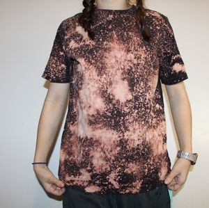 Women's Pink Bleached Tee